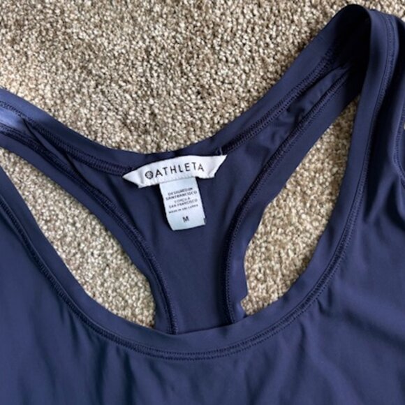 Athleta Ultimate Scoop Racerback Tank, navy, M - Picture 4 of 8